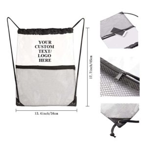 Clear Bag with Front Zipper Mesh Pocket