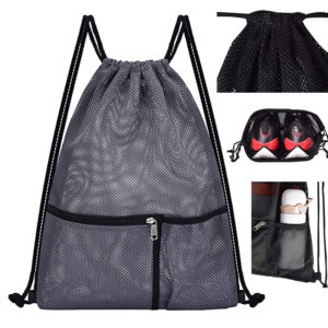 Mesh Backpack with zipper pockets 13.5*17inch