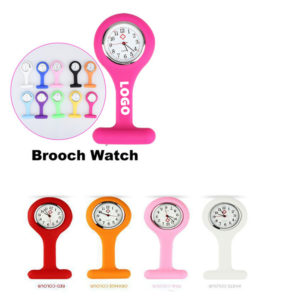 Unisex Nurses Lapel Watch Silicone