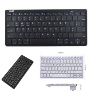 Black and White Bluetooth Wireless Keyboard