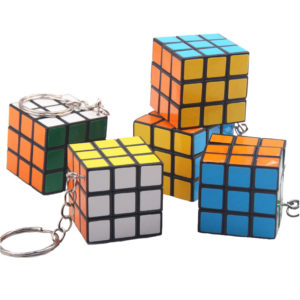 Puzzle cube keychain