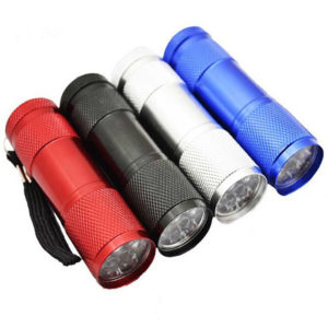 Aluminum 9 LED Flashlight